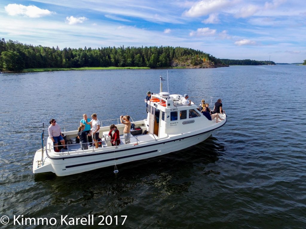 J. A. Palmen matkalla näytteenottoon